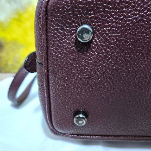 RARE Coach Willow Floral Detail Primrose Satchel, Color: Oxblood, Style 55518 - Picture 2 of 16